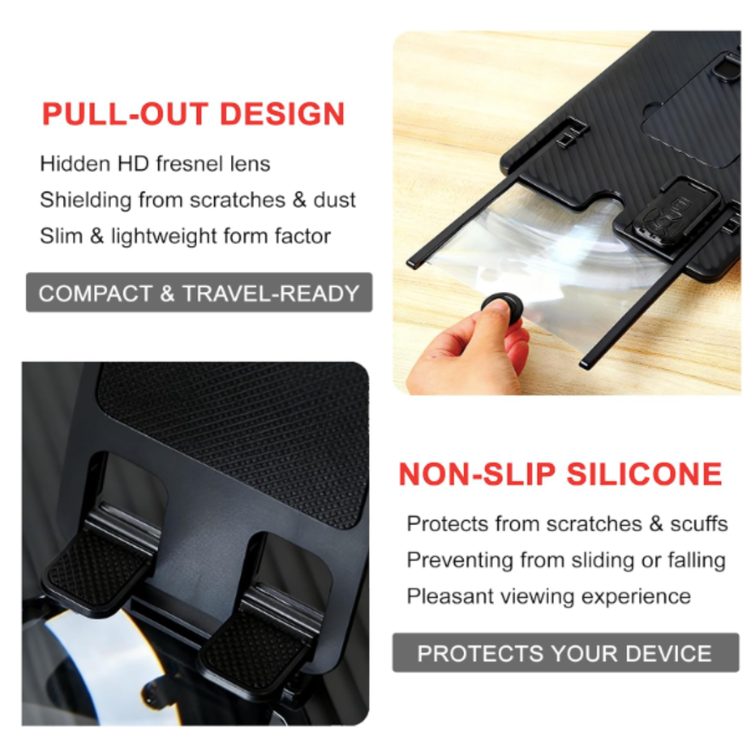 Vertical Phone Screen Amplifier with Bluetooth Remote